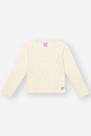 Blusa Infantil Menina Manga Longa Canelada Strass Cinti