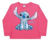 Blusa Infantil Menina Manga Longa Lillo & Stitch Tamanho 8 Cor:RosaDesenho do tecido:LisaTamanho:8