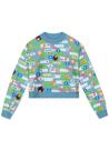Blusa Infantil Menina Manga Longa Mundo Ripilica Azul-Tamanho 10
