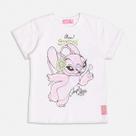 Blusa Infantil Menina Stitch e Angel Beijinhos Momi