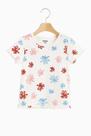Blusa Infantil Menina Verão Flores Coloridas - Hering Kids Blusa Infantil Menina Verão Flores Coloridas - Hering Kids