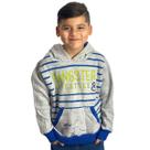 Blusa Infantil Moletom Canguru Com Touca Gangster Menino