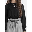 Blusa Infantil Preta Manga Longa Bobby Lulu