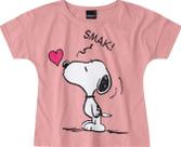 Blusa Infantil Snoopy Rosa - Malwee