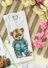 Blusa infantil T- Shirt menina estampa urso 3D