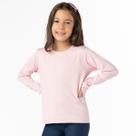 Blusa Infantil Térmica Feminina Inverno Básica Lisa Rosa