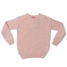 Blusa Infantil Tricot Mescla Rosado