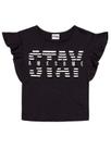 Blusa Infantil, Verão, Detalhe Em Lantejoulas Reversíveis, Preto - Nanai