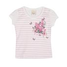 Blusa Infantil Verão Listras E Flores - Gueda
