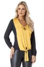 Blusa Jamile Di Lucky - Preta e Verde