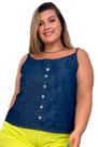 Blusa jeans feminina p