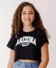 Blusa Juvenil Cropped Estampado Marisa Tam 10 a 16-07097