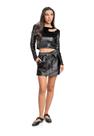 Blusa Juvenil em Veludo com Brilho Gloss