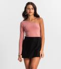 Blusa Juvenil Feminina Um Ombro Só Minty Rosa Blusa Juvenil Feminina Um Ombro Só Minty Rosa