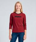 Blusa Juvenil Manga Longa Molecotton Estampa Minty Vermelho