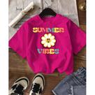 Blusa Juvenil Menina Summer Vibes Over
