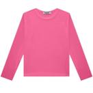 Blusa Kukiê Em Canelado Rosa Neom Inverno