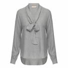 Blusa Laço Viscose Cinza
