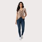 Blusa Lança Perfume Canelada Estampada