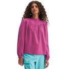 Blusa Lança Perfume Manga Longa Button Ou24 Rosa Feminino