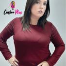 Blusa Lanzinha Bordô Blusa Lanzinha Bordô