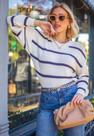 Blusa listrada azul e branco