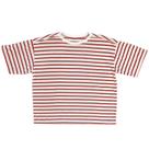 Blusa listrada b+, em malha algodão com poliester vinho r080 g