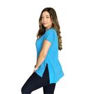 Blusa Long Line Com Manga sobre legging - Tapa Bumbum