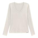 Blusa Lunender Canelada Tracy Manga Longa Feminina Blusa Lunender Canelada Tracy Manga Longa Feminina