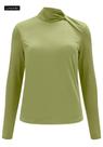 Blusa Lunender Manga Longa Gola Diferenciada Verde Blusa Lunender Manga Longa Gola Diferenciada Verde