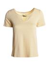 Blusa Malha Detalhe Corrente Autentique Feminina AREIA