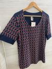 Blusa malha estampa losango