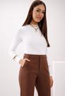 Blusa Malha Viscose e Malha Canelado Lunender 69344