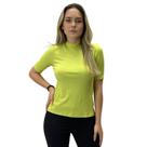Blusa Malwee Canelada Gola alta Manga curta