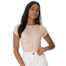 Blusa malwee manga curta feminino ref: mal1000129025
