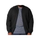 Blusa Malwee Moletom Aberta Masculina Plus 94107 Preto Blusa Malwee Moletom Aberta Masculina Plus 94107 Preto