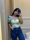 Blusa Manga Bufante Algodão