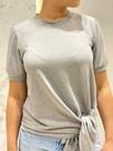 Blusa manga curta amarração