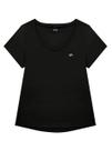 Blusa Manga Curta Enfim 1000121384 Feminina Active Viscose Stretch T. P/GG