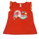 Blusa Manga Curta Estampa Com Glitter Com Babados Cativa Blusa Manga Curta Estampa Com Glitter Com Babados Cativa