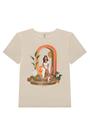 Blusa Manga Curta Estampada Moça Lunender - Conforto e Estilo
