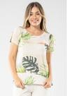 Blusa Manga Curta Estampada Pau a Pique