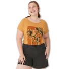 Blusa Manga Curta Feminina Adulto Malwee Plus 1000129506