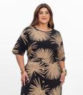 Blusa Manga Curta Feminina Plus Size Secret Glam Preto