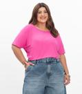 Blusa Manga Curta Feminina Plus Size Secret Glam Rosa Blusa Manga Curta Feminina Plus Size Secret Glam Rosa