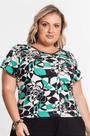Blusa Manga Curta Feminina Plus Size Secret Glam - ROVITEX