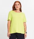 Blusa Manga Curta Feminina Plus Size Secret Glam Verde