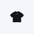 Blusa Manga Curta Gola Alta Infantil Menina Brandili 26631 Preto
