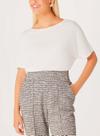 Blusa Manga Curta Hering 4F9M Feminina Ampla Viscose T. P/XXG