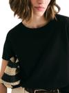 Blusa Manga Curta Hering 4H7R Feminina Decote Canoa Viscose T. P/XG